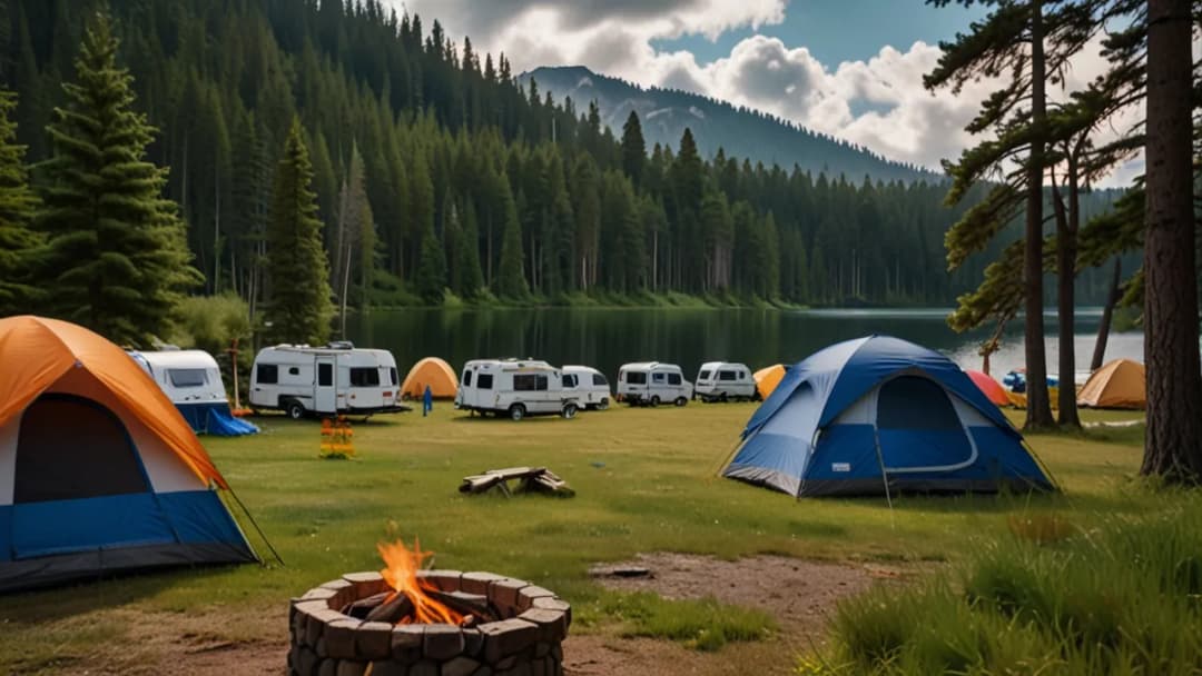Najlepsze miejsce na kemping? Urokliwe pole namiotowe w Mrągowie